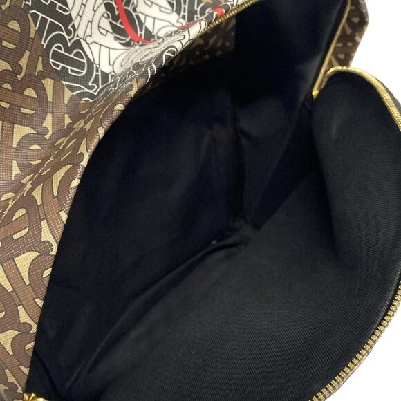 Auth BURBERRY LONDON ENGLAND TB monogram 8021277 Dark Brown White Multi PVC - Picture 13 of 16